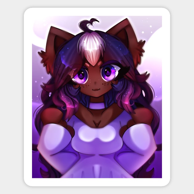 Catty OC Sticker by rocioam7